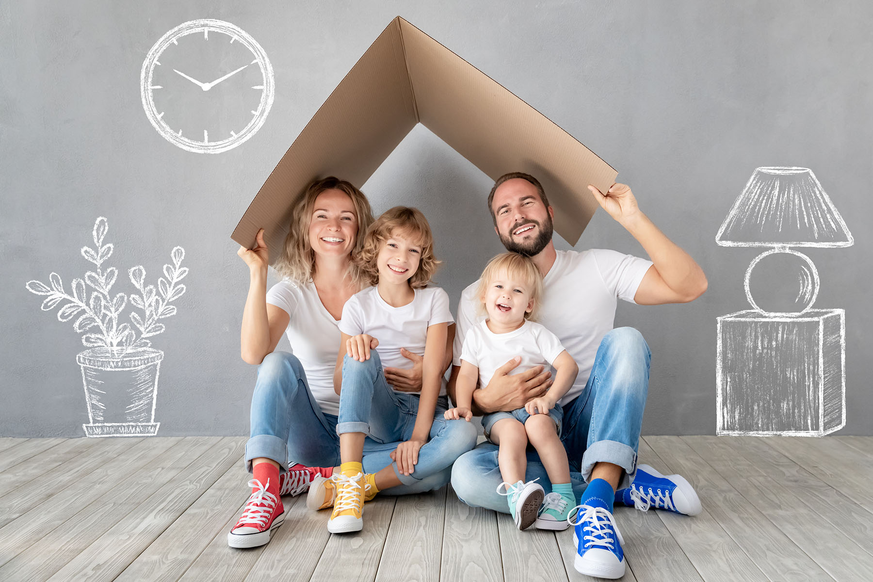 Family New Home Moving Day House Concept Unsere Leistungen für Hausbesitzer aus Stuttgart